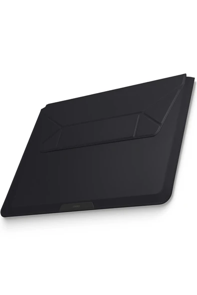 Macbook Air Pro 13 / 14 ınç Kılıf Oslo Serisi Manyetik Su Geçirmez Tasarım Taşıma Çantası  SİYAH - 3