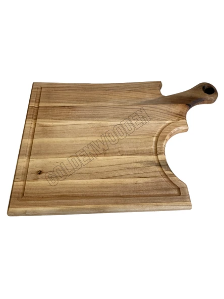 Balta Doğal Ahşap Sunum Tabağı Ahşap Sunumluk(CEVİZ AĞACI) Ceviz BOY:45cm EN:27cm - 5