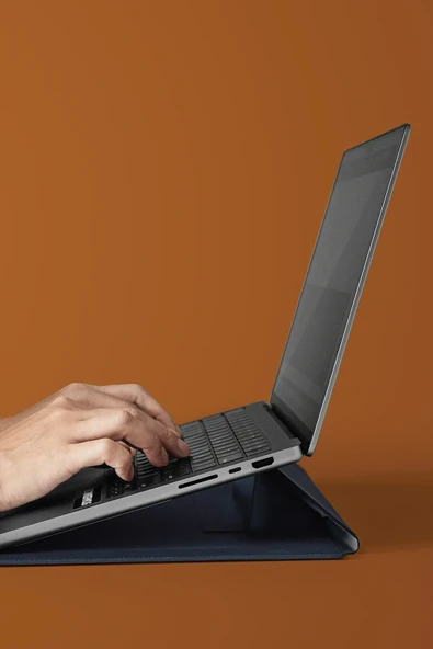 Macbook Air Pro 13 / 14 ınç Kılıf Oslo Serisi Manyetik Su Geçirmez Tasarım Taşıma Çantası  SİYAH - 2