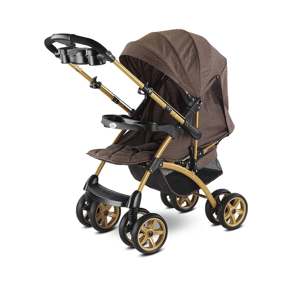 Babyhope Bh-609 Polo Puset Gold Çift Yönlü -spor Tarz Model Bebek Arabası - 3