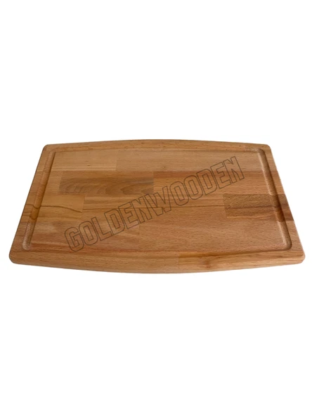 Dış Bükey Doğal Ahşap Sunum Tabağı Ahşap Sunumluk(KAYIN/GÜRGEN) Kayın BOY:40cm EN:30cm - 5