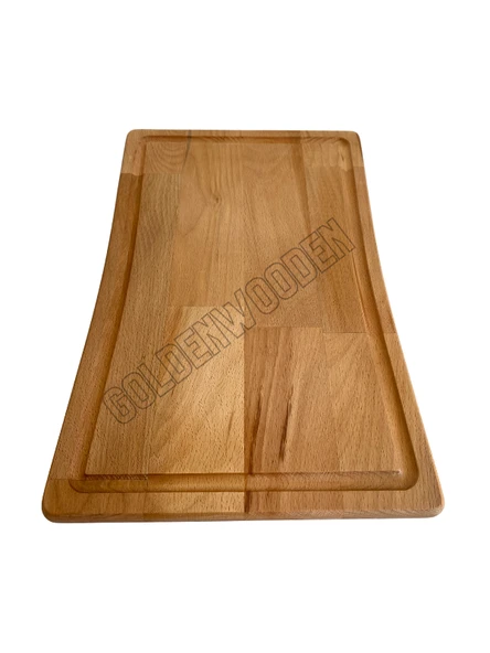 İç Bükey Doğal Ahşap Sunum Tabağı Ahşap Sunumluk(KAYIN/GÜRGEN) Kayın BOY:40cm EN:30cm - 5