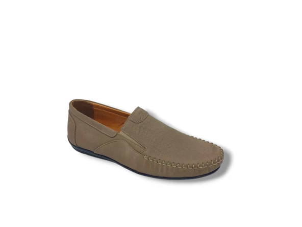Modesa 269 Erkek Kum Nubuk Deri Loafer Ayakkabı - 4