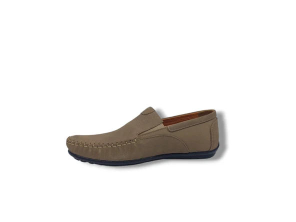 Modesa 269 Erkek Kum Nubuk Deri Loafer Ayakkabı - 3