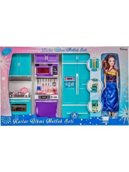 Karlar Ülkesi 3'lü Mutfak Dolap Seti - 3
