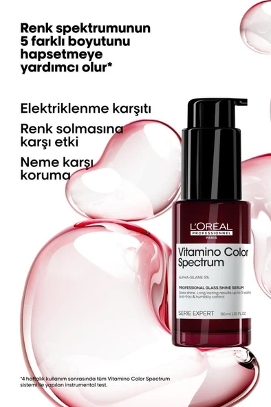 Loreal Professionnel Vitamino Color Spectrum Cam Parlaklığı Görünümü Kazandıran Serum 30 ml - 2