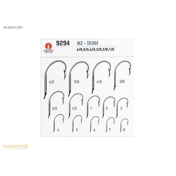 Vmc 9294Bz (530) Serisi 5/0 4/0 3/0 2/0 Iğne 50 Li Paket  3-0