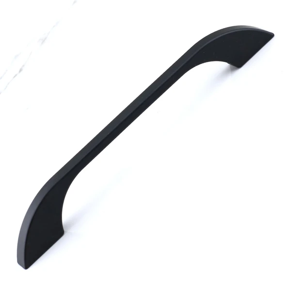 Mobilya Çekmece Mutfak Dolabı Dolap Kapak Kulpları Kulb Kulpu 12.8 cm Metal Siyah Kulp 128 mm - 4