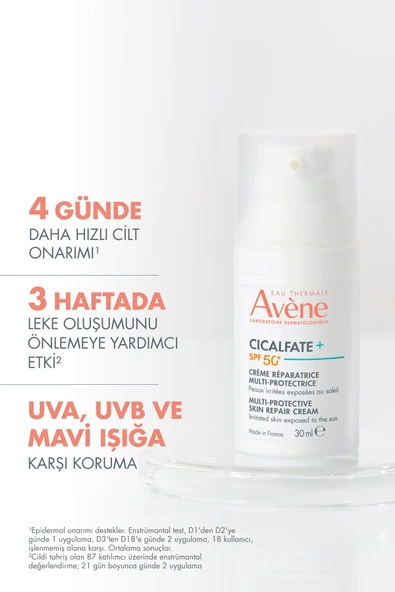 Avene Cicalfate+ Multi Protectice Skin Repair Cream SPF50+ Yüksek Korumalı Cilt Onarıcı Bakım Kremi 30 ml - 2