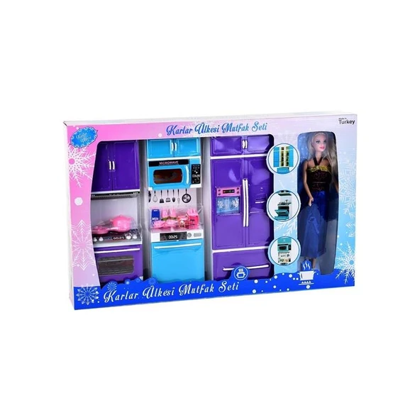 Karlar Ülkesi 3'lü Mutfak Dolap Seti - 4