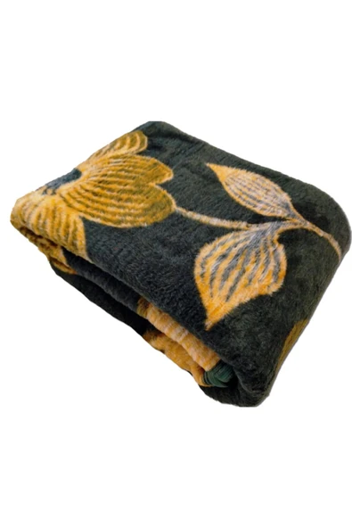 Algelsineve Haki Lüks Peluş Uşak Battaniyesi