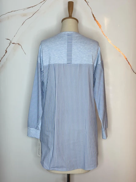 ŞERİT DANTEL DETAYLI SWEATSHIRT - 5