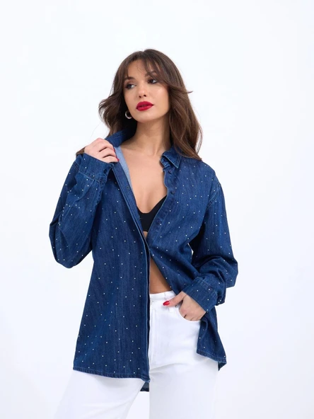 7093 KOT GÖMLEK-MAVİ - 3