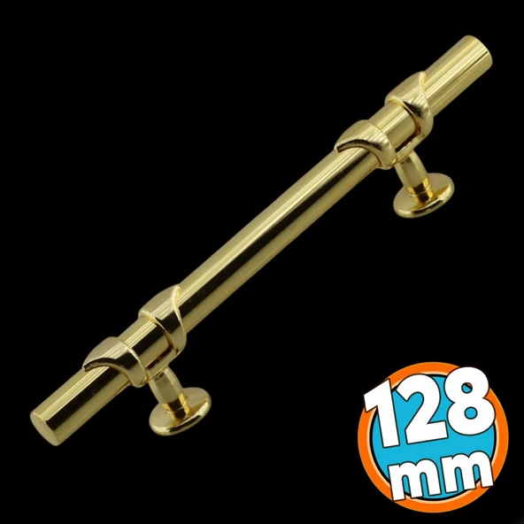 Mobilya Çekmece Mutfak Dolabı Dolap Kulpları Kulbu Kulpu Altın Gold Metal Kulp 128 mm -12.8 cm