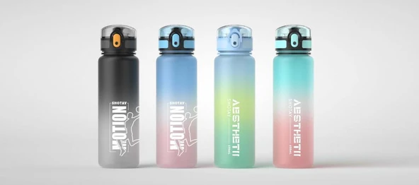 Shotay Motion Su Matarası Tritan Siyah 650Ml - 11