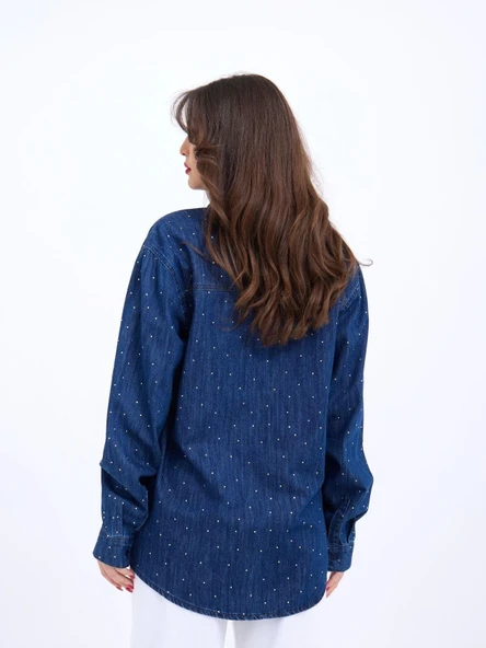 7093 KOT GÖMLEK-MAVİ - 4