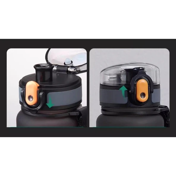 Shotay Motion Su Matarası Tritan Siyah 650Ml - 8