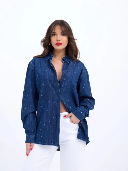 7093 KOT GÖMLEK-MAVİ