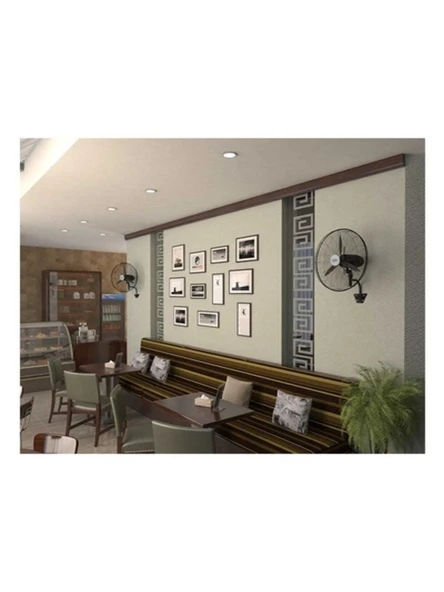 Hims HEF-DA650 190W 65 cm Siyah 3 Kanat Anahtarlı Sanayi Tipi Duvar Vantilatörü - 3