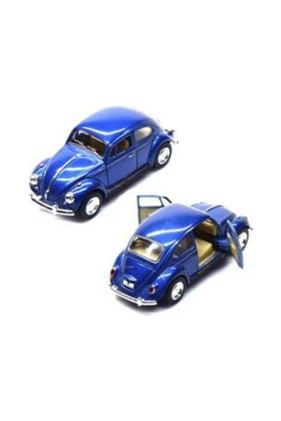 İsme Özel Lacivert Metal Vosvos Çek Bırak Araba Büyük Boy Uzun Model 12 cm - 3