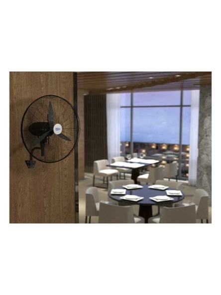 Hims HEF-D650 190W 26 Inç Siyah Alüminyum 3 Kanatlı Sanayi Tipi Duvar Vantilatörü - 4