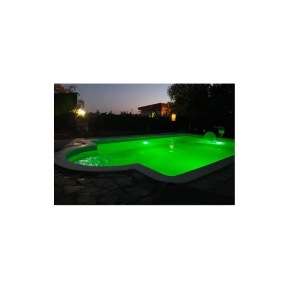 30 Watt 12 Volt Mavi Ledli Sıva Üstü Havuz Lambası 30w 12v - Resim 4