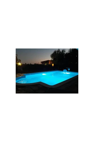 30 Watt 12 Volt Tenda Sıva Üstü Ful Rgb Led Havuz Lambası Tenda (2 Kablolu) 30w 12v - Resim 7