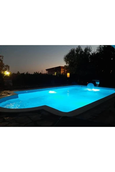 32 Watt 12 Volt Tenda Sıva Üstü Led Havuz Lambası Mavi 32w 12v - Resim 6