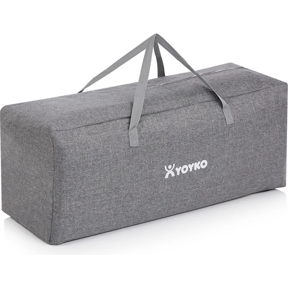 Exclusive Comfort 8 İn 1 Anne Yanı Park Yatak Oyun Parkı Gri 70 X 110 Cm - Resim 8