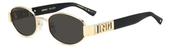 DSquared2 D2 0155/S-000‐ALTIN Unisex Güneş Gözlüğü - Resim 2