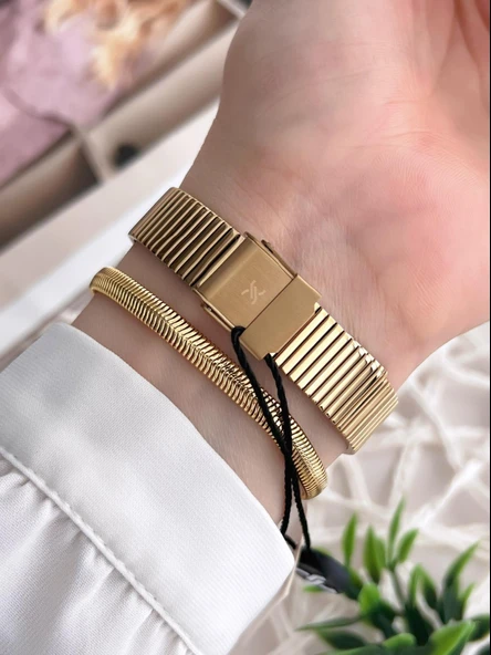 Daniel Klein Çelik Kordon 3 Atm Suya Dayanıklı Özel Tasarım Kadın Kol Saat+Bileklik VS.BLKT.0219 - Resim 3