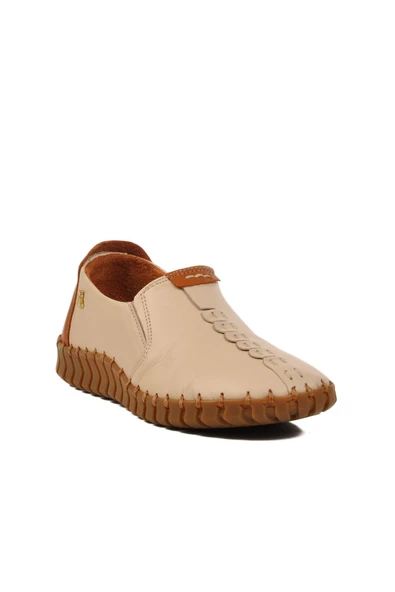 Venüs 2010725 Kadın Hakiki Deri Lastikli Saraç Dikiş Comfort Günlük Ayakkabı - 8