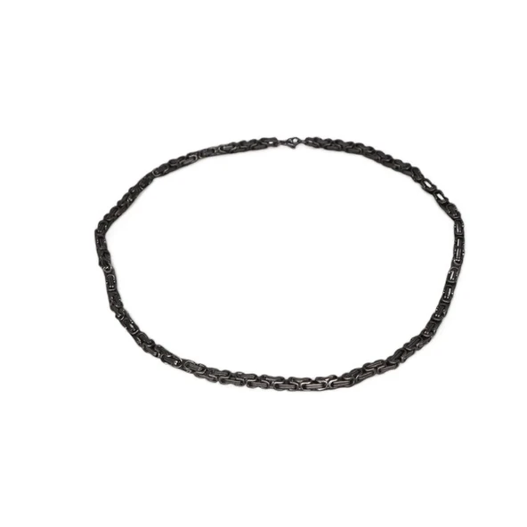 Erkek Çelik Gümüş Rengi Kral Zincir 60 cm - 3