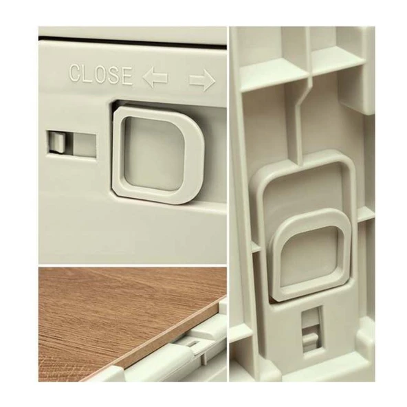 Madfox Çok Fonksiyonlu Katlanabilir Kamp Saklama Kutusu [ Seyahat Organizatörü ]  Khaki 60 LT - 9