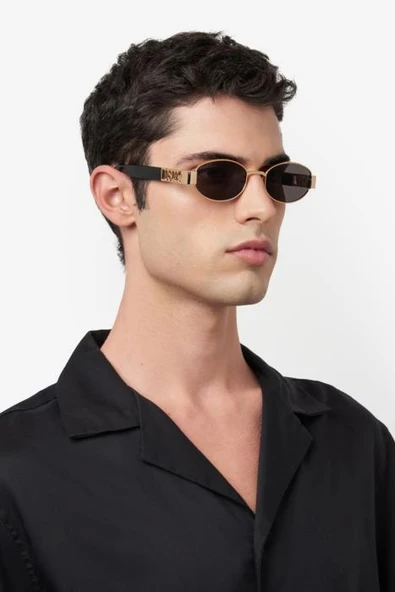 DSquared2 D2 0155/S-000‐ALTIN Unisex Güneş Gözlüğü - Resim 3