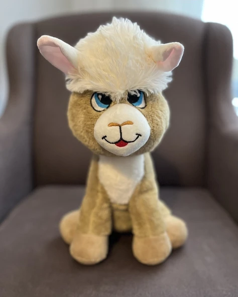 Sevimli Lama Peluş Hediyelik 45 cm Yastık Oyun ve Uyku Arkadaşı