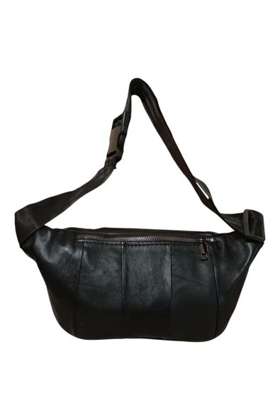 Hakiki Deri Unisex Bel Çantası - Resim 3