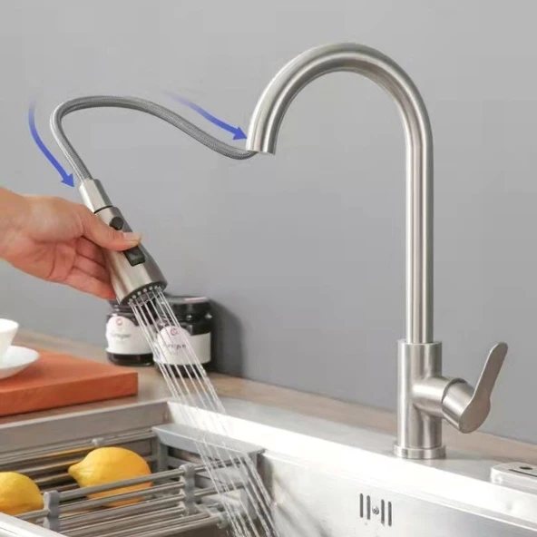 FLEKO SPİRALLİ EVİYE BATARYASI (İNOX)