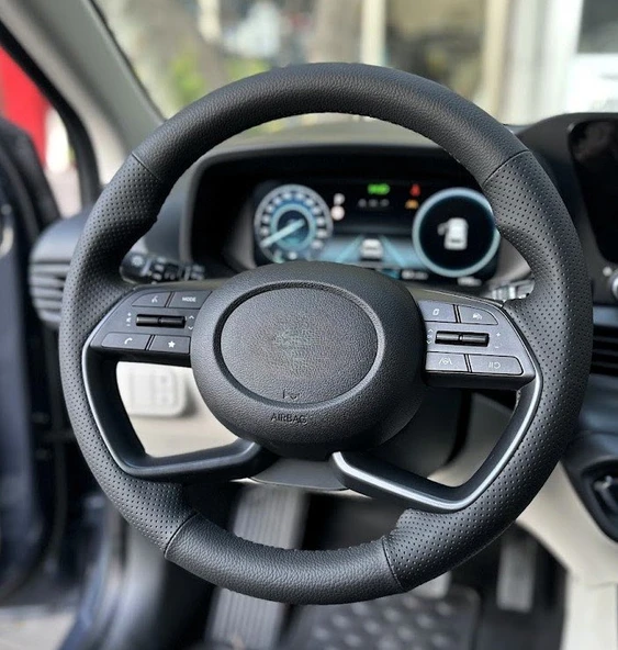 Hyundai Bayon 2020-2024 Araca Özel Direksiyon Kılıfı (F1 OLMAYAN Araçlara Uyumludur) - Resim 3