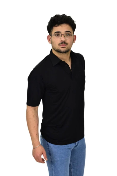 Erkek Büyük Beden Gömlek Yaka Tişört T6065 BGL-ST04540 - Resim 10