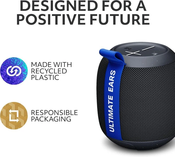 Logitech Ultimate Ears WONDERBOOM Play Taşınabilir Su Geçirmez Bluetooth Hoparlör Siyah - 3