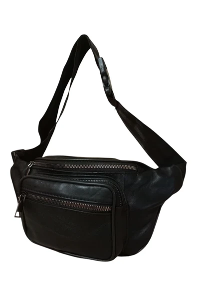 Hakiki Deri Unisex Bel Çantası - Resim 2