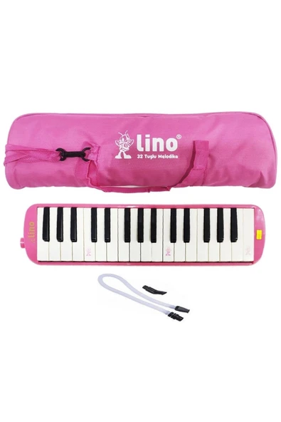 Melodika 32 Tuşlu Bez Çanta Pembe