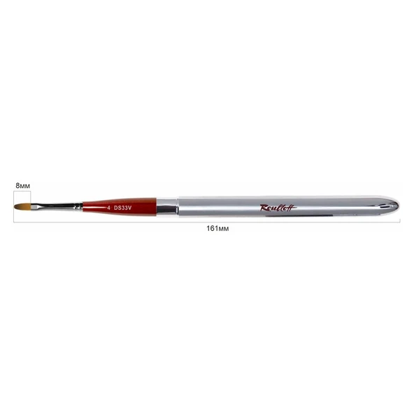 Roubloff DS33V Kapaklı Sentetik Jel Fırça 8mm No:4 - 4