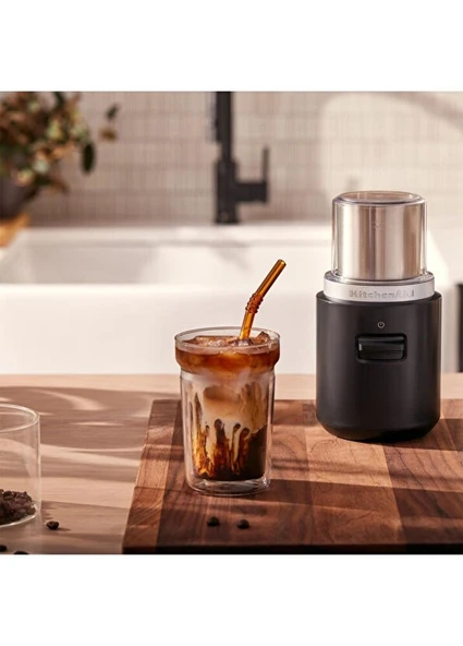 Kitchenaid Go Siyah Kablosuz Serisi Bataryasız Kahve Öğütücüsü - Resim 3