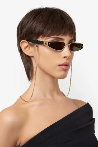 DSquared2 D2 0168/S/SE-000‐ALTIN Kadın Güneş Gözlüğü - Resim 4