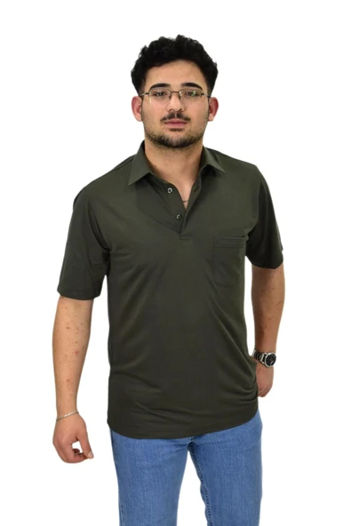 Erkek Gömlek Yaka Tişört T6064 BGL-ST04541 - Resim 7