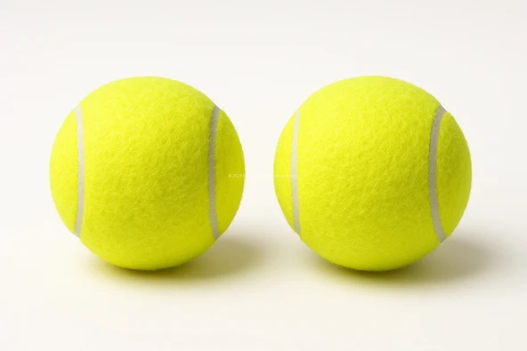 Busstier 2'li Köpek Tenis Topu - 7.5 cm Orta Boy, Dayanıklı, Diş Dostu, Eğitim ve Oyun Oyuncağı