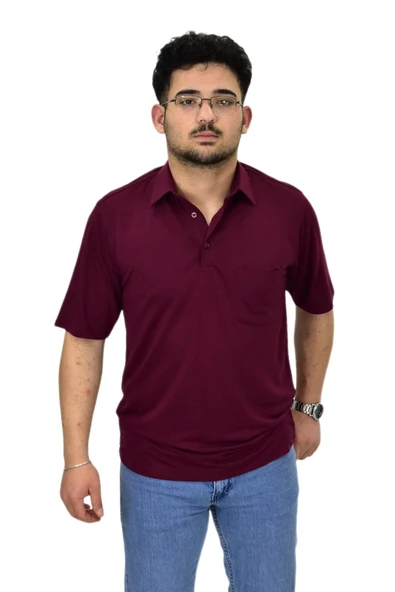 Erkek Gömlek Yaka Tişört T6064 BGL-ST04541 - Resim 5