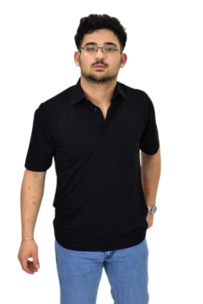 Erkek Büyük Beden Gömlek Yaka Tişört T6065 BGL-ST04540 ürün görseli